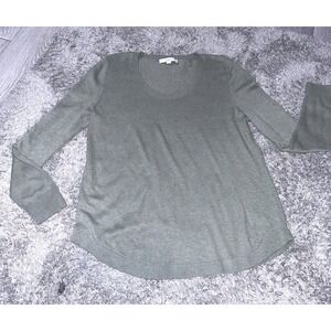 Loft Womens Sweater Size Large Olive Green Long‎ Sleeve Soft Pullover Super Soft
